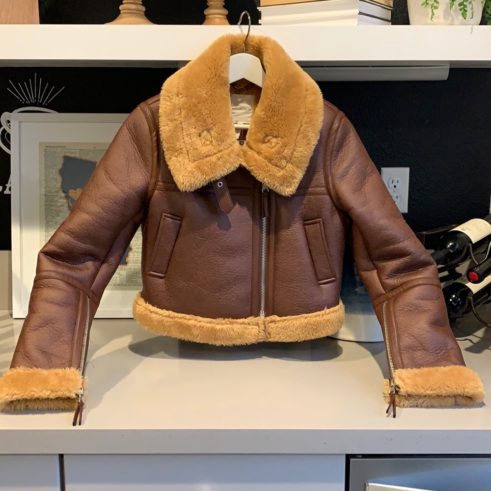 Avec Les Filles Cropped Moto Jacket (Anthropologie)
